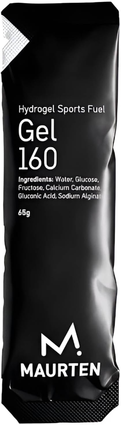 Gel 160 Energy Gel - 10-Pack of 65g - 40g Carbohydrates for Extended Endurance Sports - Stomach-Friendly Patented Hydrogel Technology for Endurance Athletes - Free of preservatives