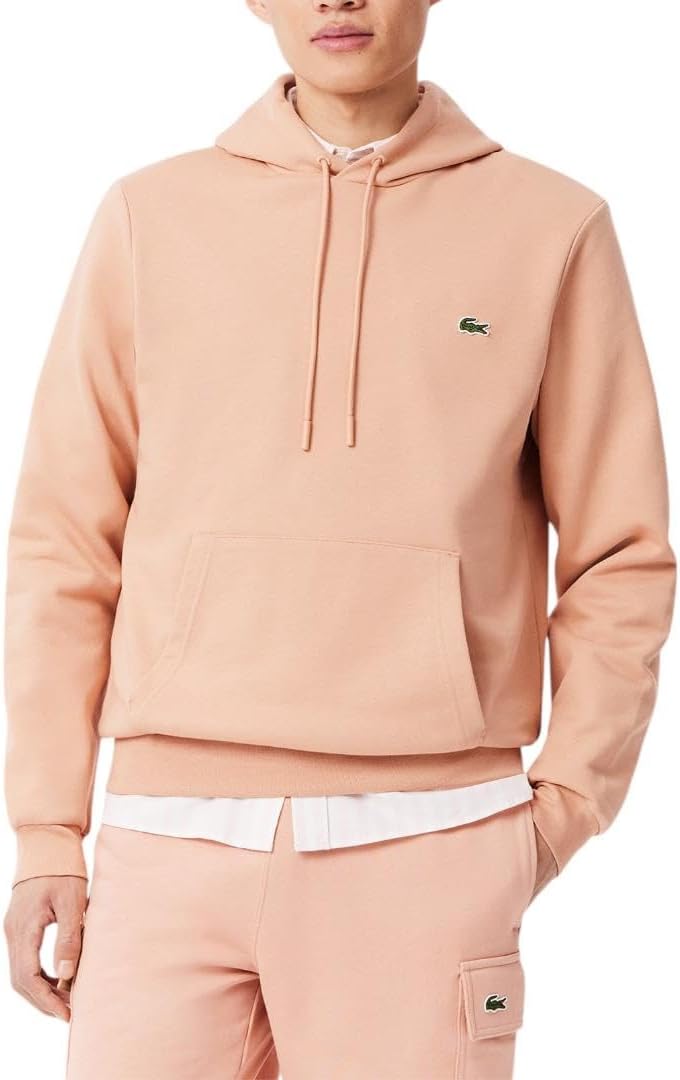 Lacoste Men's Non-Brushed Fleece Hoodie