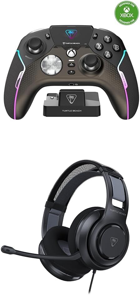 Bundle of Turtle Beach Stealth Ultra High-Performance Wireless Gaming Controller Licensed for Xbox & PC - Black + Turtle Beach Atlas 200 Wired Multiplatform Gaming Headset for Xbox & PC - Black