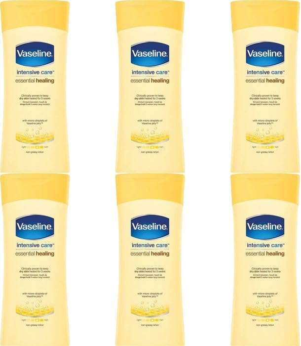 Vaseline Intensive Care Essential Healing Lotion, 400 ml, Pack of 6