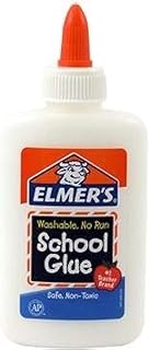 Elmer's E301 School Glue, Washable No-Run, 1.25 Ounces (Pack of 12)