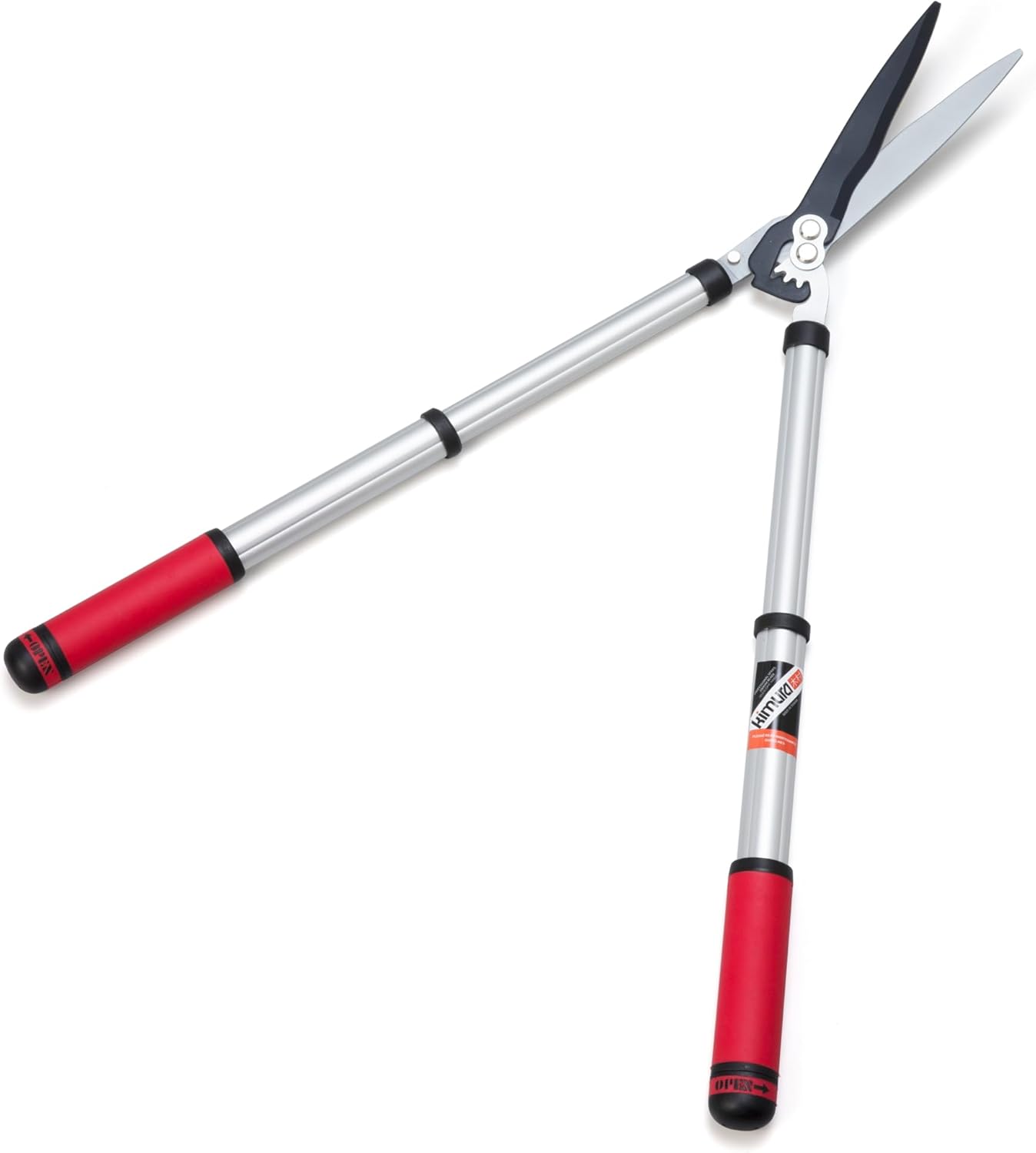 Kimura® Pro Telescopic Garden Shears - Premium Hedge Shears, Patented Gearing Technology, Lightweight Extendable Aluminium Handles, Japanese SK5 Steel Blades, Heavy Duty Gardening Shears - 630-820mm