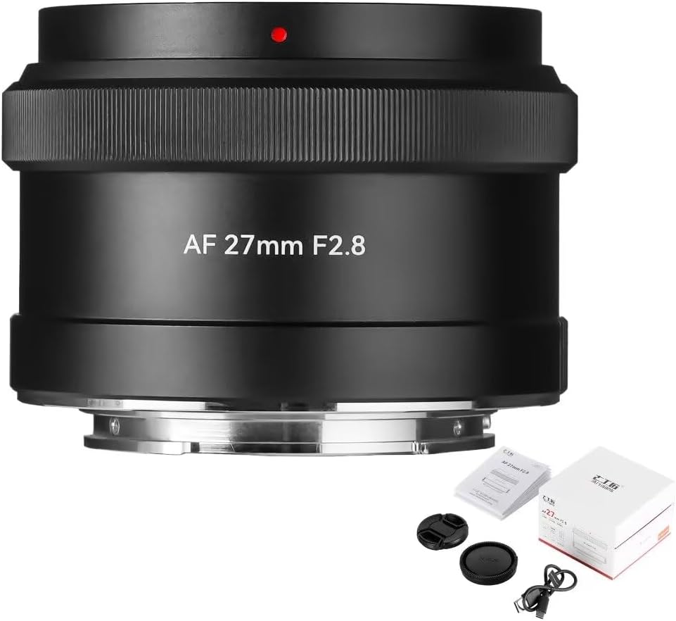 7artisans 27mm F2.8 Auto Focus Camera Lens for Sony E Mount, APS-C, Large Aperture, Prime, STM Auto Manual Focus Camera Lens