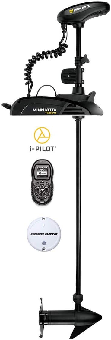 Minn Kota Terrova Freshwater Bow-Mount Trolling Motor with 54-Inch Shaft, and i-Pilot GPS (12-Volt, 55-Pound)