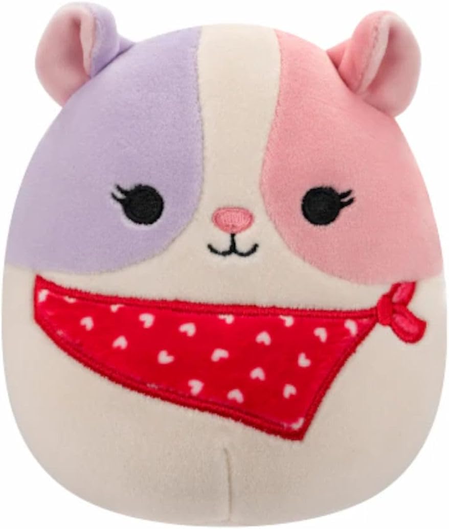 Squishmallows 5" Valentines Niven The Guinea Pig with Bandana