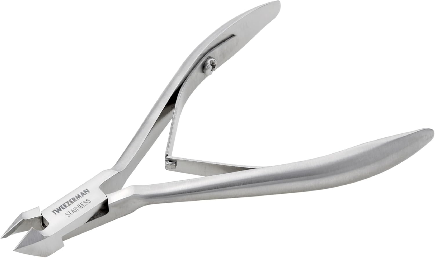 Tweezerman Rockhard Stainless Steel Cuticle Nipper, 1/2 Jaw