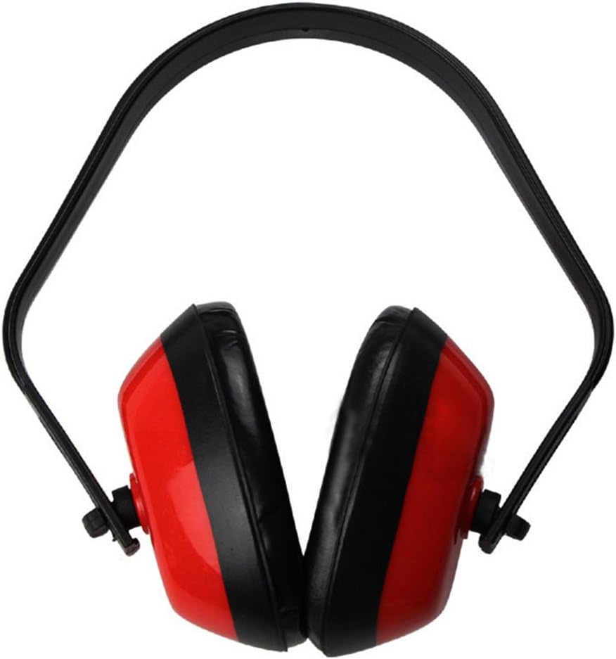 Gemini_mall® Ear Defenders for Adults and Kids, Comfortable Safety Ear Muffs Hearing Protector with Head Band for Shooting, Construction, Reading or Yard Work (Red)