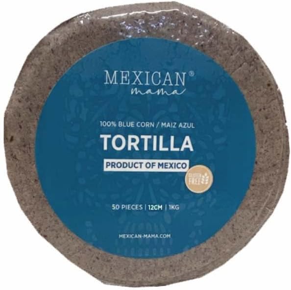 Blue Corn Tortillas 12cm Taco Size Tortillas 1kg GF