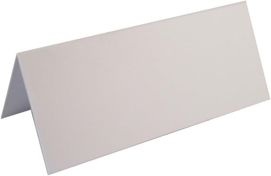100 x Smooth White Blank Wedding Table Name Place Cards - UK Card Crafts