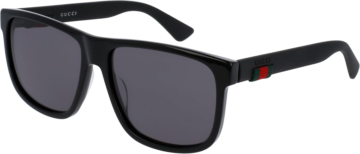 Gucci GG 0010 S- 001 BLACK/GREY Sunglasses,male, 58-16-145