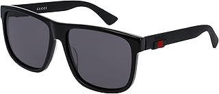 Gucci GG 0010 S- 001 BLACK/GREY Sunglasses,male, 58-16-145
