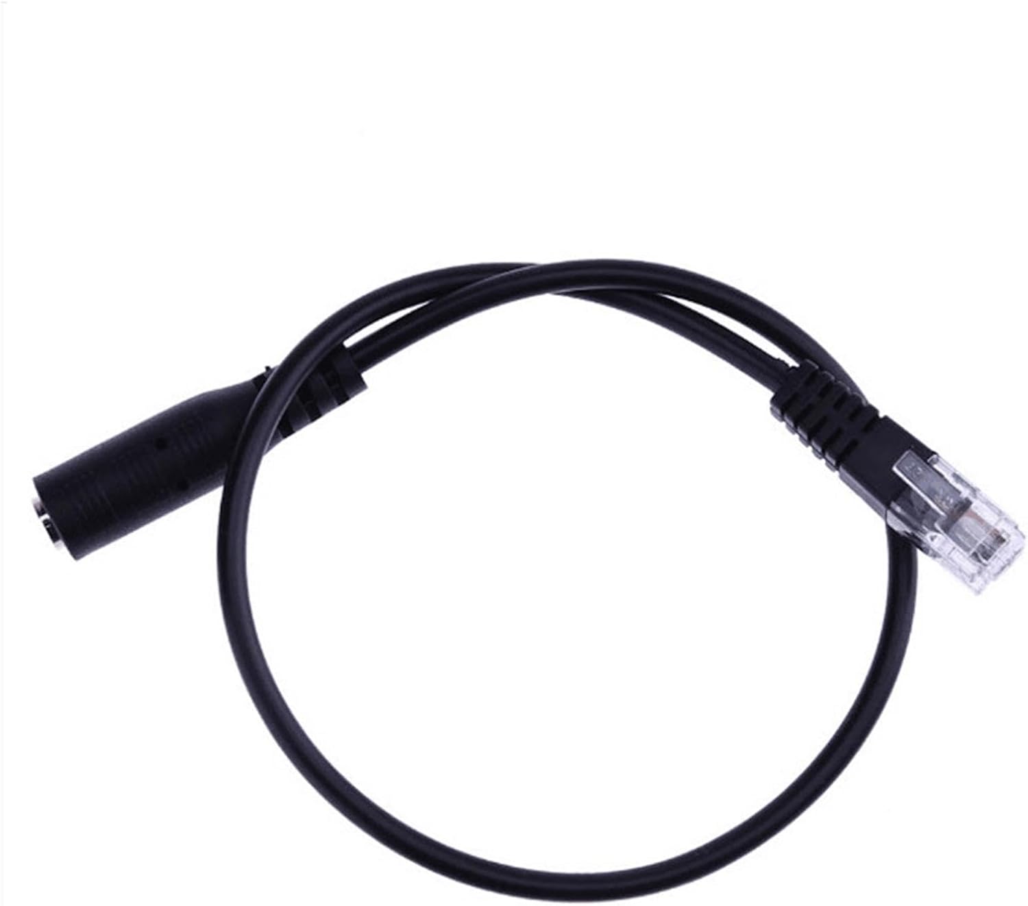 Headset Adapter For Phone - Phone Jack Adapter For Landline 3.5mm | RJ9 To 3.5mm Adapter Cable | Earphone Converter With Round Head And Interface Compatible With Telephone And Computer