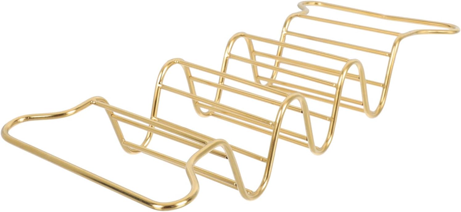 Cabilock 1pc Stainless Steel Taco Holder Burrito Rack for Easy Serving Compact Design for Restaurants and Home Use