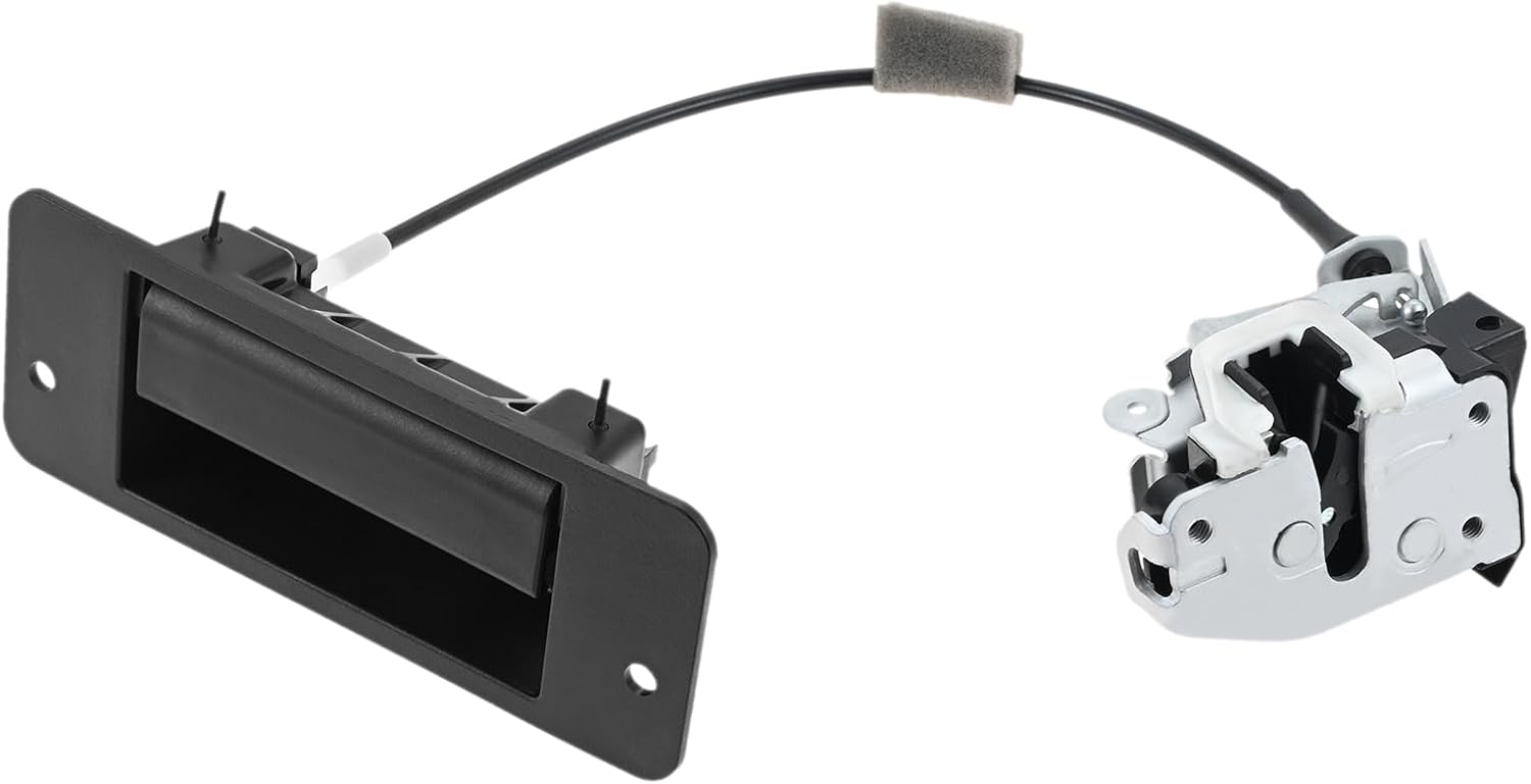 Left Driver Side Rear Cargo Door Latch with Handle Compatible with 1992-2019 Ford E150 E250 E350 E450 Econoline Club Wagon Super Duty Rear Door Latch Replace 8C2Z-15431A03-A 6C2Z15431A03AA