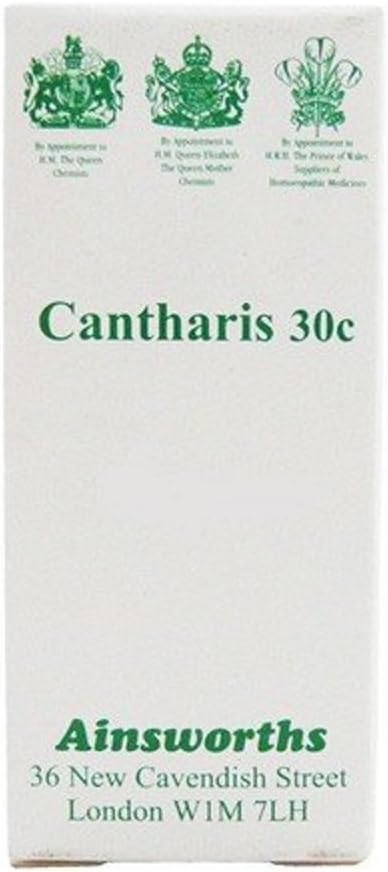 Ainsworths 30C Cantharis Homoeopathic Remedy - Pack of 120 Tablets