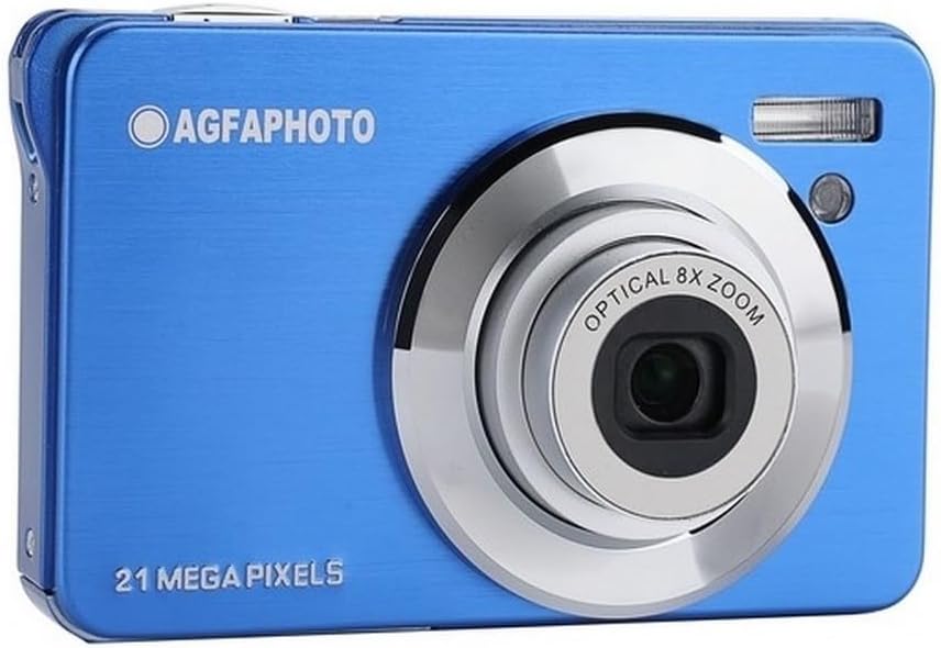 AGFA Photo Realishot DC8300 - Compact Digital Camera, 18MP, Full HD Video, 2.7'' LCD Screen, 8X Optical Zoom, Lithium Battery - Blue