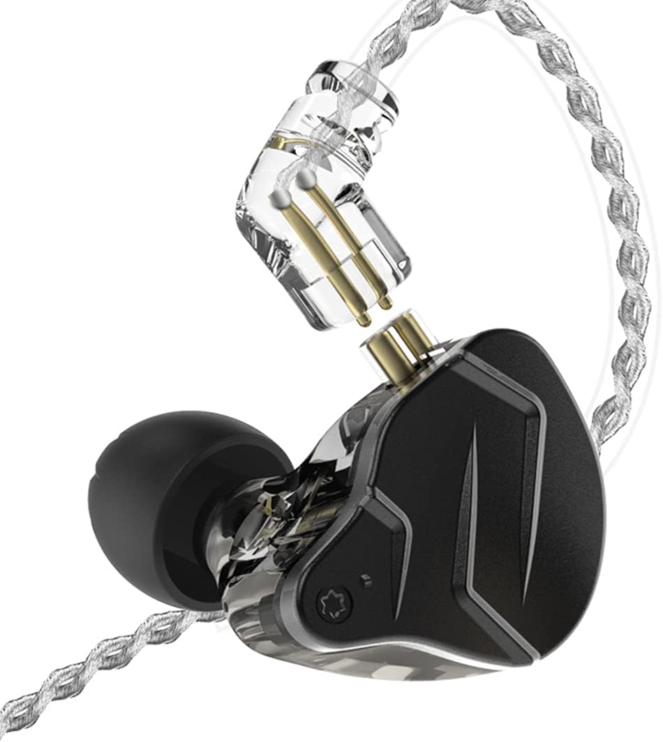 CCA KZ ZSN Pro X Dual Driver in Ear Monitor Headphones 1BA 1DD Wired Earphone HiFi Sport Gaming Earbuds Clarity Sound & Deep Bass IEM for Gamers Musician Singer Audiophile