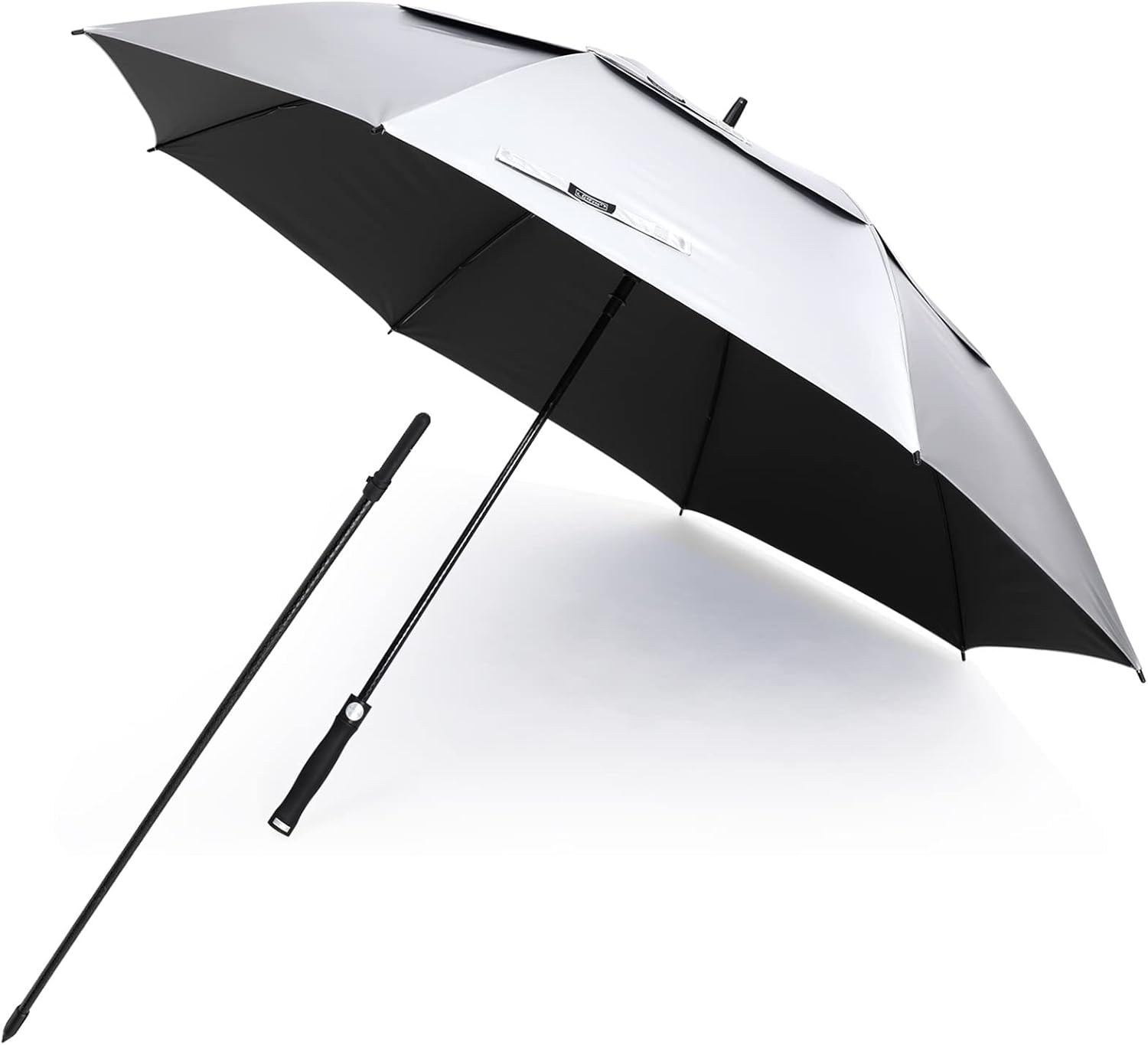 G4Free Vented UV Golf/Beach Umbrella 68" Arc, Auto Open Oversize Extra Large Windproof Sun Shade Rain Umbrellas