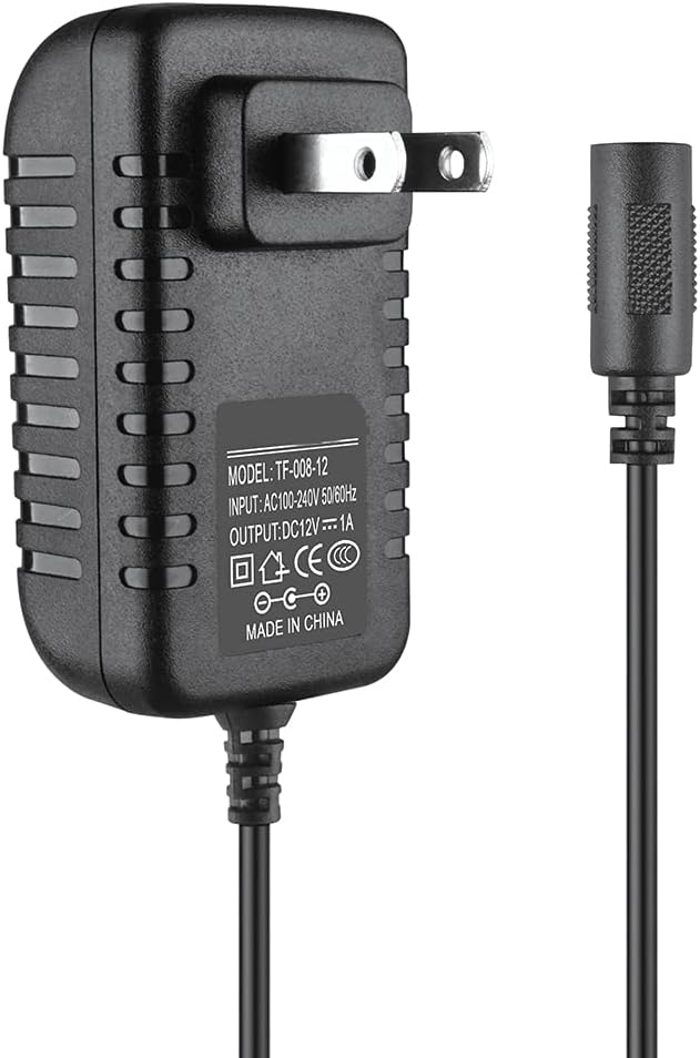 K-Mains 12V 1A AC Adapter Charger for 5.5mmx2.5mm Female Connector Tip Power PSU