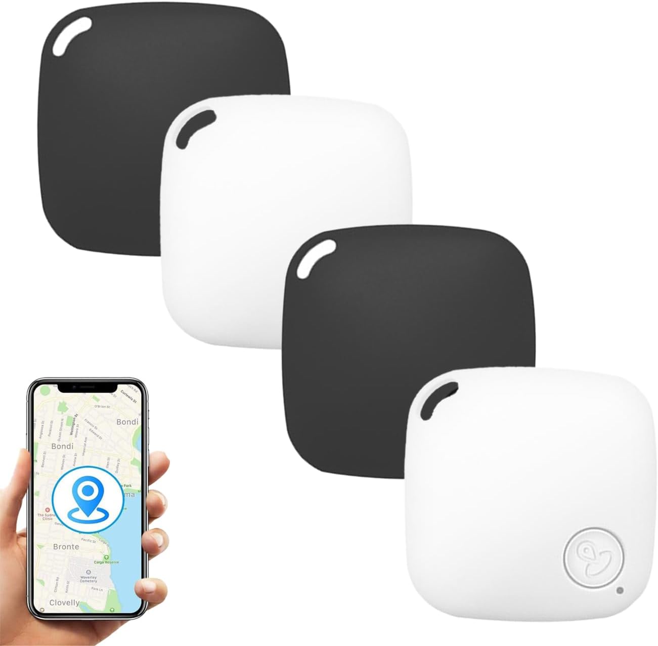 LINNIW Key Finders Smart Bluetooth Tracker, Item Locator GPS Tracking Device APP Control Compatible with iOS Android for Keys, Pets, Phone, Wallet, Handbag Party