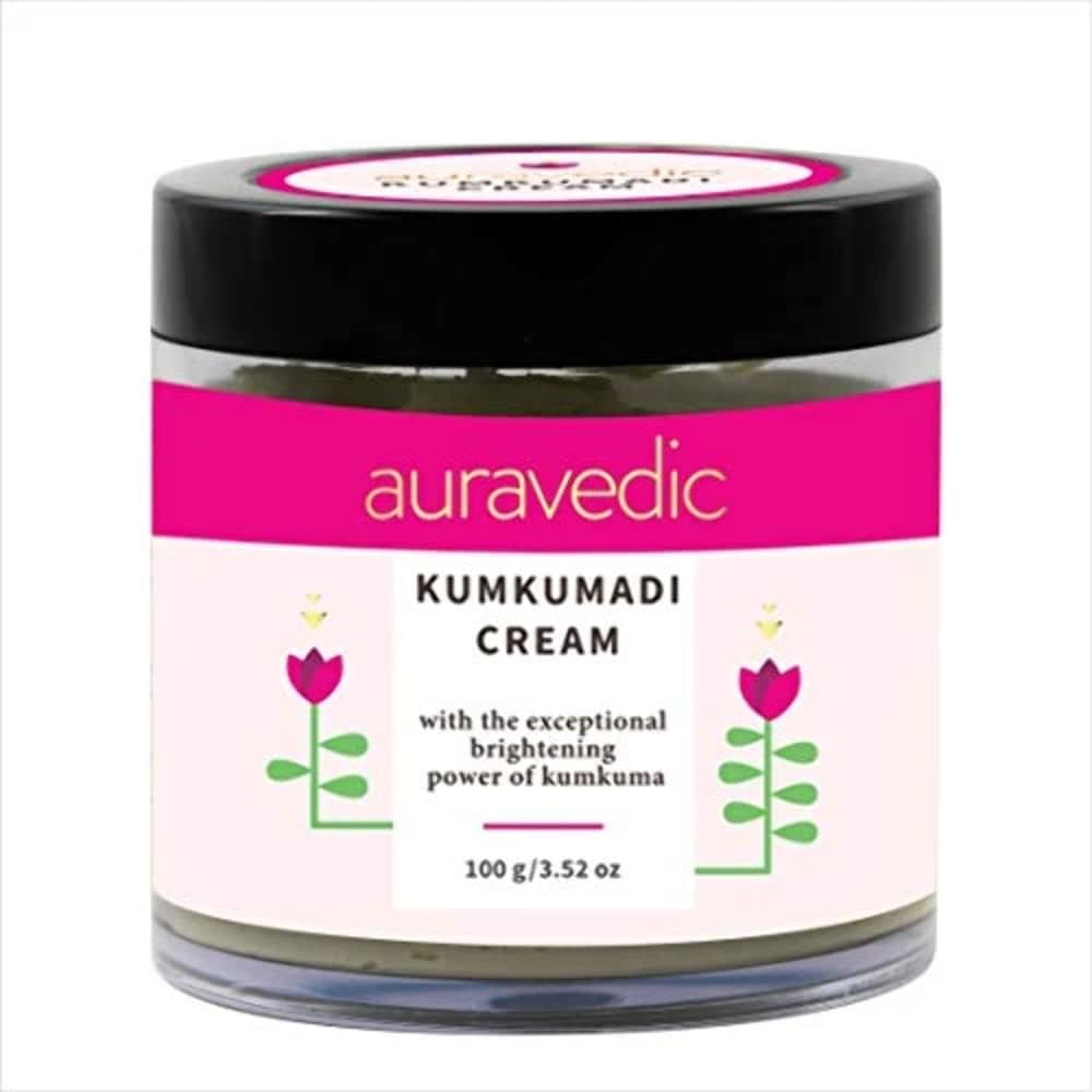 Auravedic Kumkumadi Face Cream for Glowing Skin, 100 g