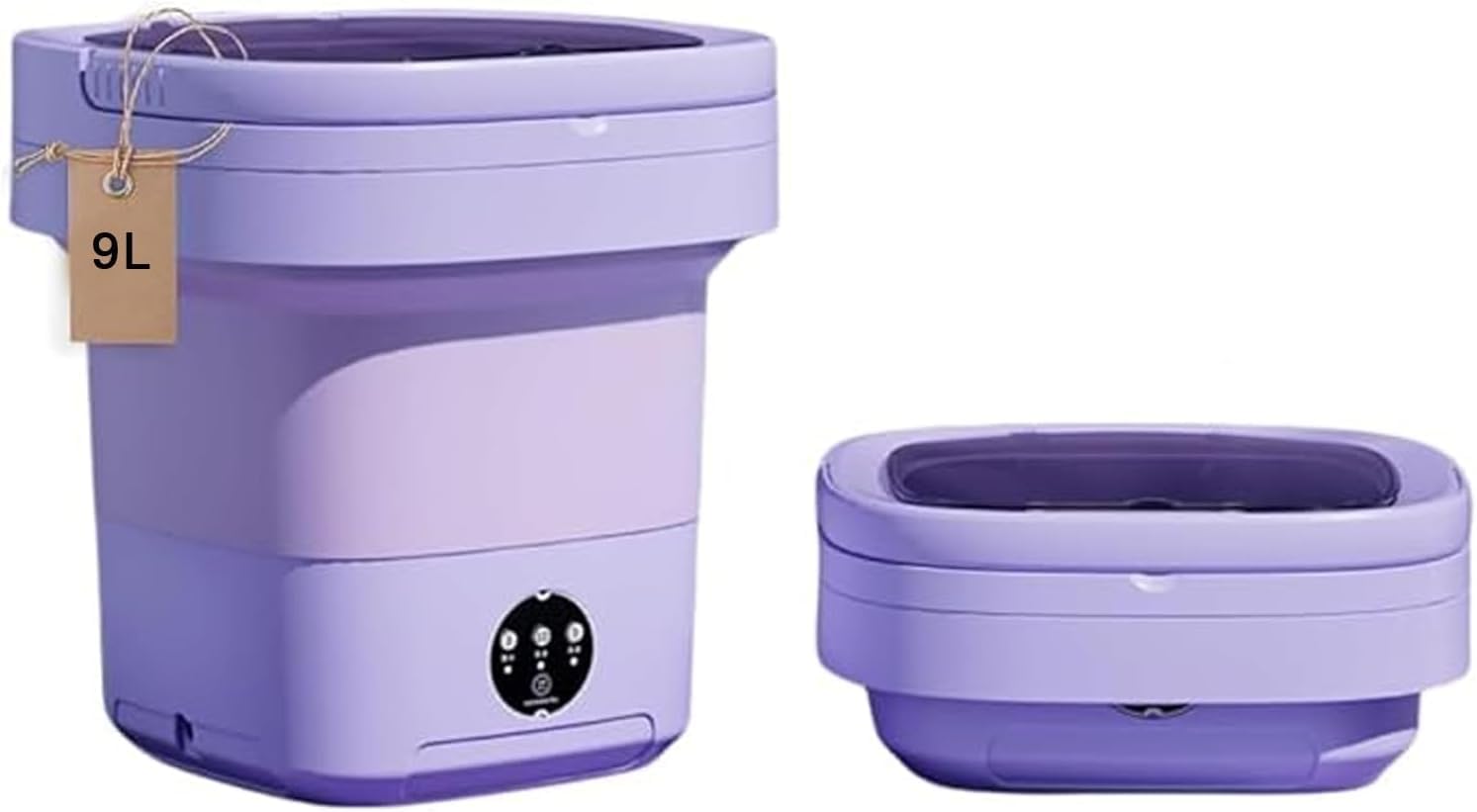 Portable Washing Machine, 8L Upgraded Foldable Mini Washer, Deep Cleaning of underwear, Baby Clothes and Socks, Best for Apartments, Dormitories, Hotel,