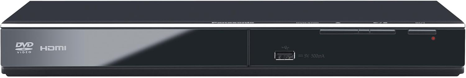 Panasonic DVD Player with Dolby Digital Sound, 1080p HD Upscaling for DVDs, HDMI and USB Connections - DVD-S700 (Black)