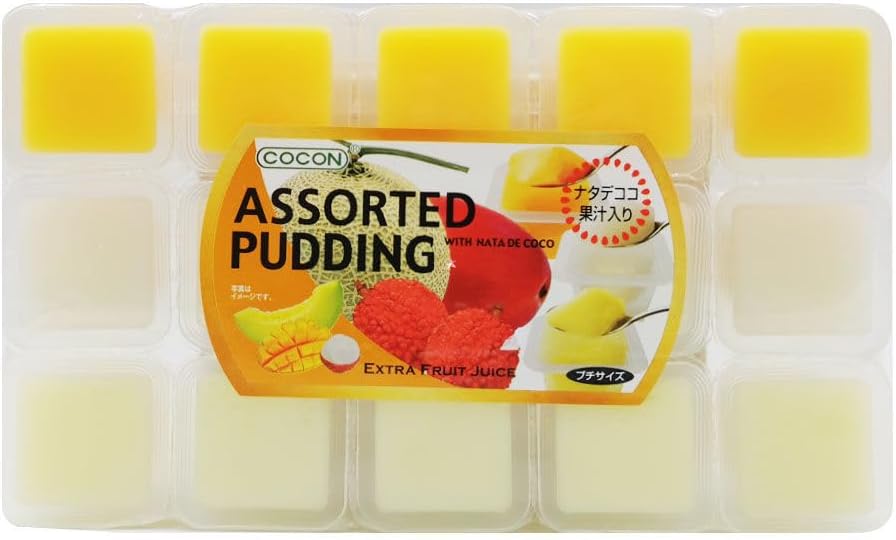 Cocon Jelly Pudding with NATA De Coco Assorted Fruit Flavour (15pcs)