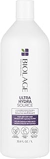 Biolage Ultra Hydra Source Conditioning Balm | Deep Hydrating Conditioner | Renews Hair’s Moisture | For Very Dry Hair | Silicone-Free | Vegan | Salon Conditioner