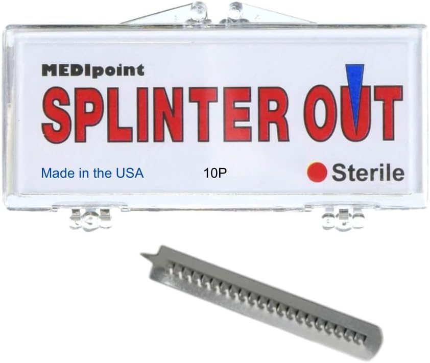 Medipoint MP76512 Splinter-Out Splinter Remover, Standard, Steel (Pack of 10)