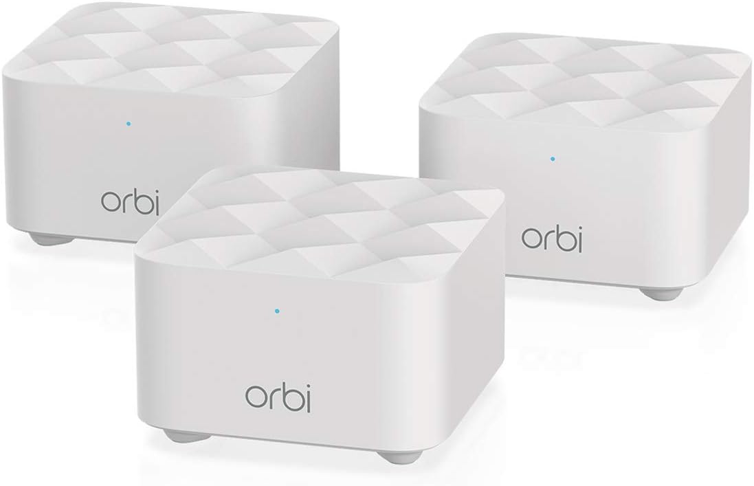 NETGEAR Orbi Whole Home Mesh WiFi System (RBK13) – Router Replacement Covers up to 4,500 sq. ft. with 1 Router & 2 Satellites