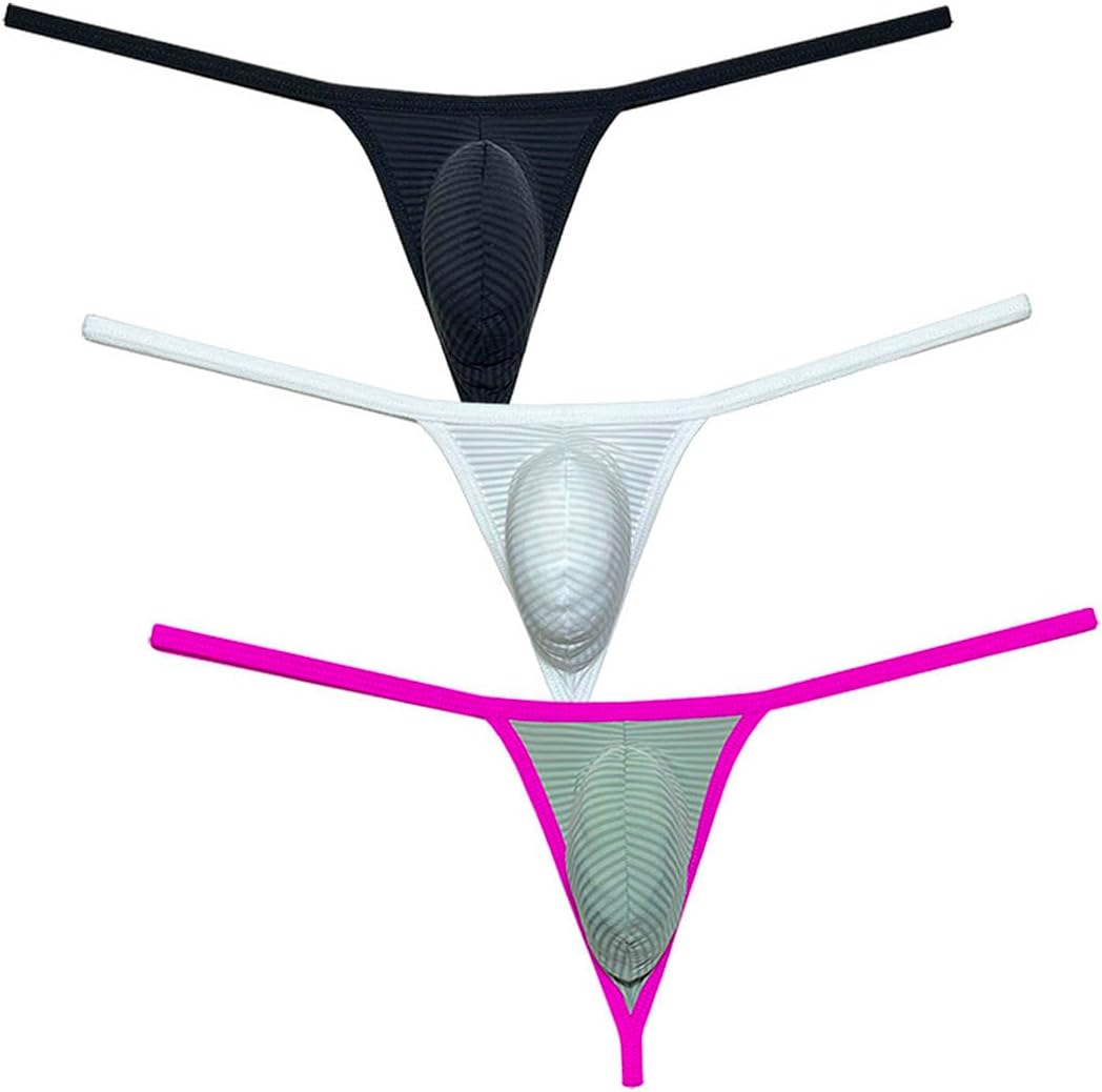 Men G-String Underwear Bulge Pouch Thongs Backless T-Back