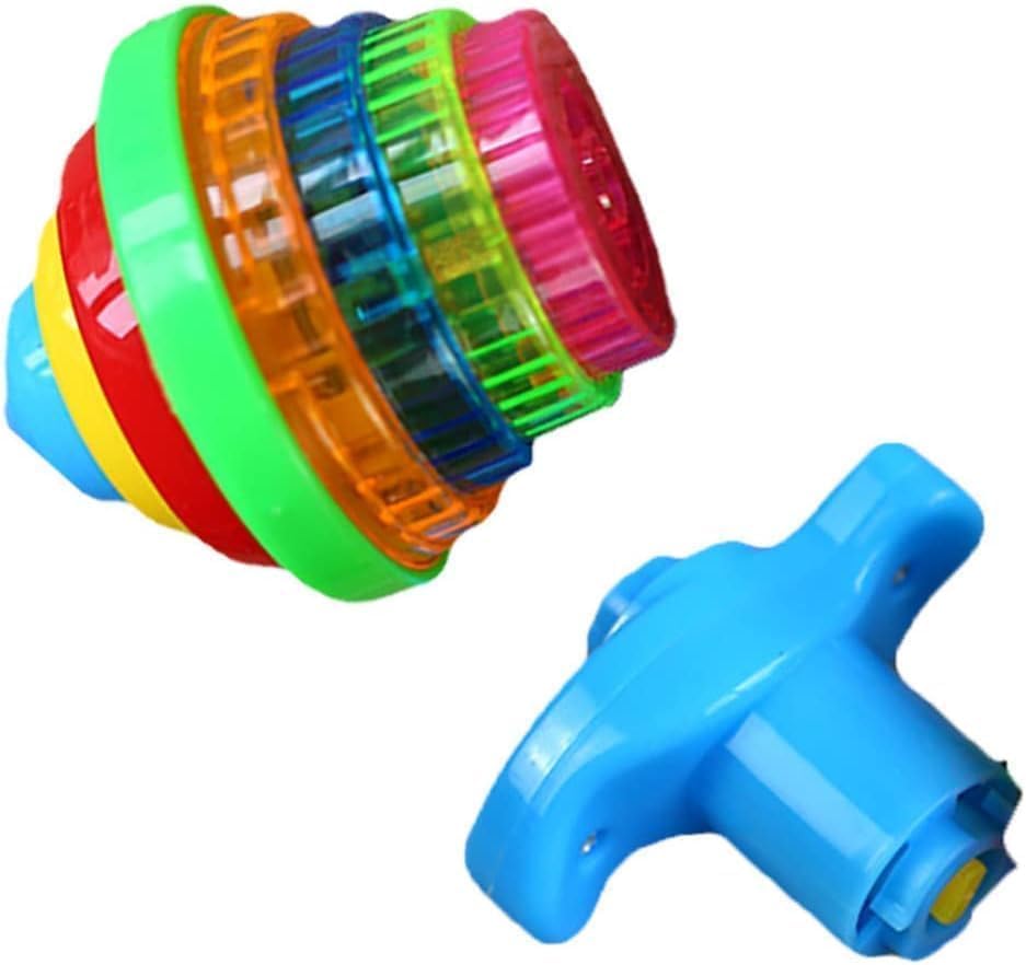 1Pc Novelty Spinning Top Light up Flashing Spinning Tops Gyroscope with Light up Tops Spinner Light Up Spinning Top for Gift,Party Favors