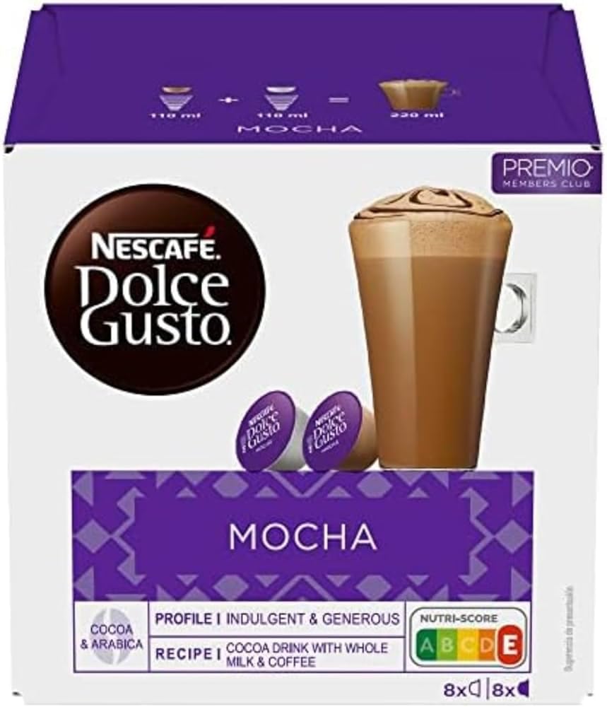 Nescafe Dolce Gusto Mocha 8 per pack - Pack of 2