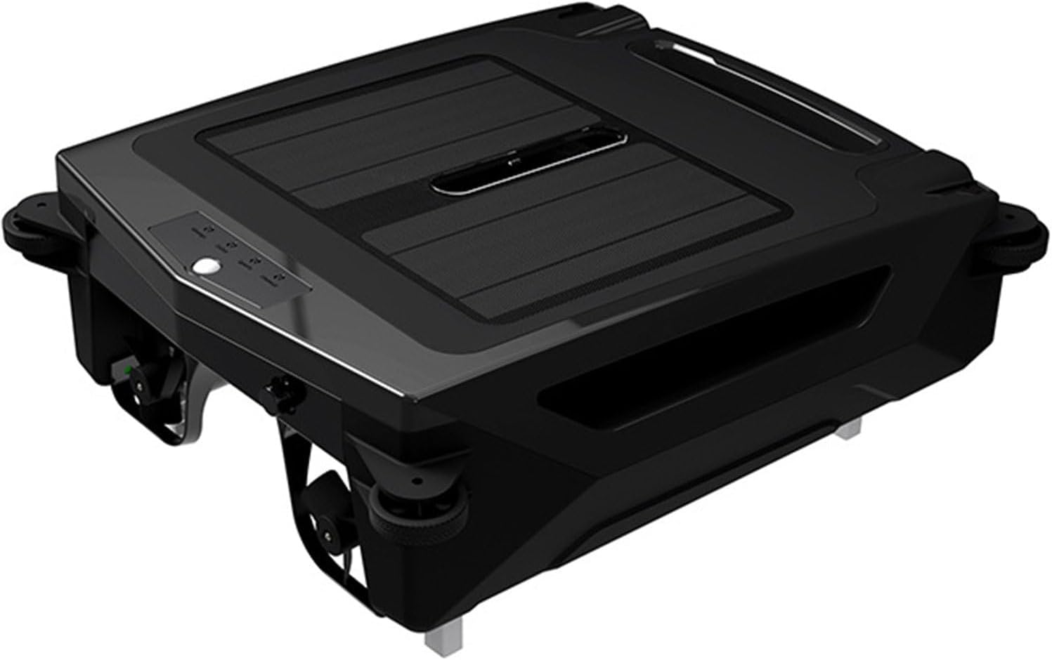 XUXIAO Solar Powered Automatic Robotic Pool Skimmer Cleaner, Cordless Pool Vacuum Robot, 24/7 Continuous Cleaning BatteryPower, for Above Ground Pool