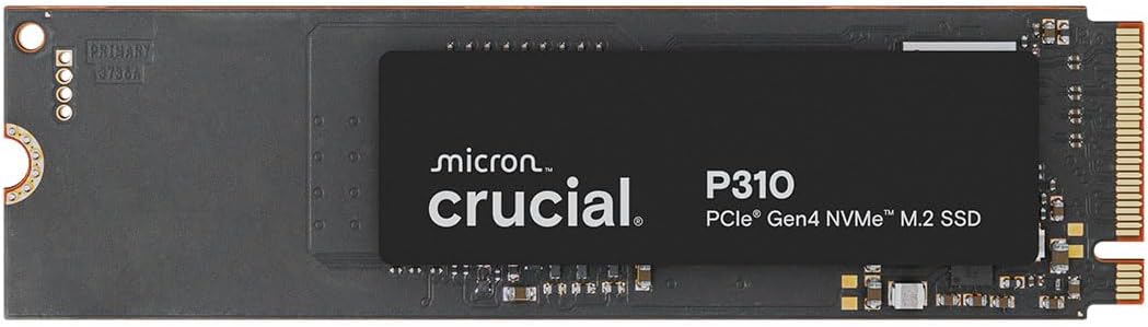 Crucial P310 2TB SSD, PCIe Gen4 NVMe M.2 2280, Up to 7,100MB/s, for Laptop, Desktop (PC), & Handheld Gaming Consoles, Includes Acronis Data Recovery Software, Solid State Drive - CT2000P310SSD801
