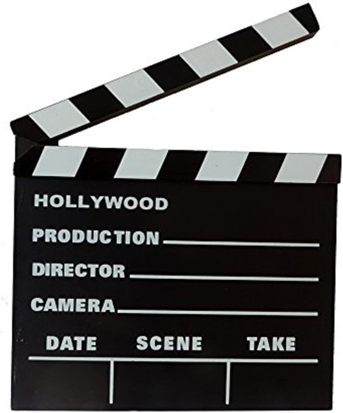 Rhode Island Novelty 7 Inch x 8 Inch Hollywood Movie Clapboard, One Per Order