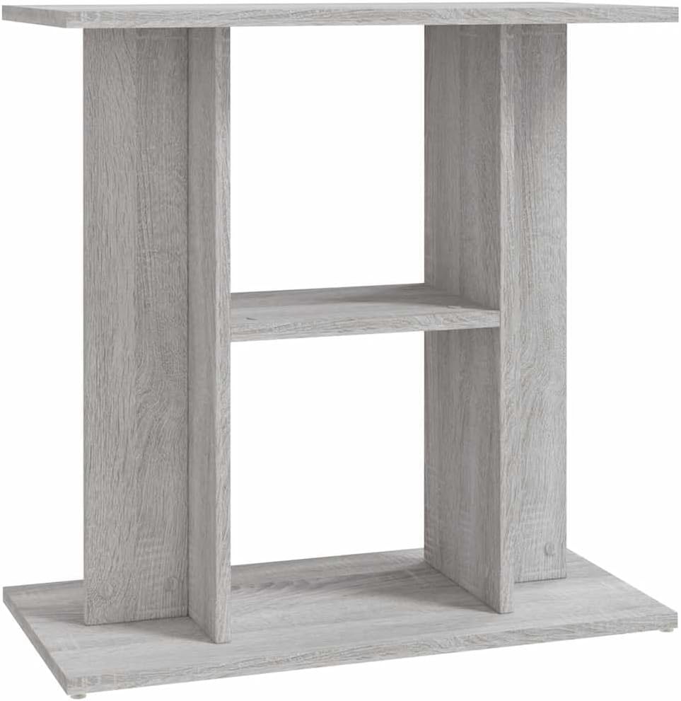 vidaXL Aquarium Stand Grey Sonoma 60x30x60 cm Engineered Wood