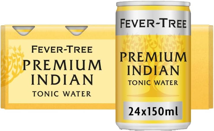 Fever-Tree Indian Tonic Water 8 x 150 ml (Pack of 3 Total 24 Cans)