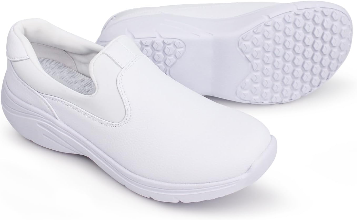 Hawkwell Women's Slip on Lightweight Nursing Shoes Comfortable Slip Resistant Work Shoes