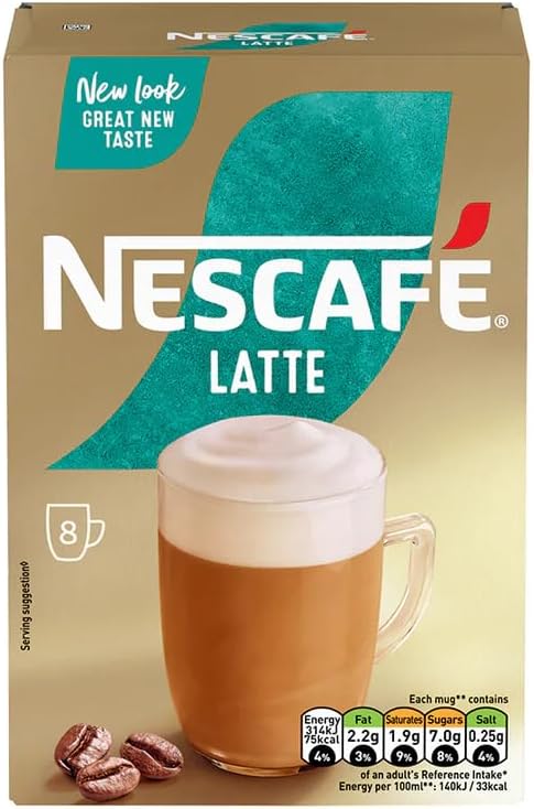 Nescafe LATTE Coffee 8 x 144g Sachets (Pack of 6)
