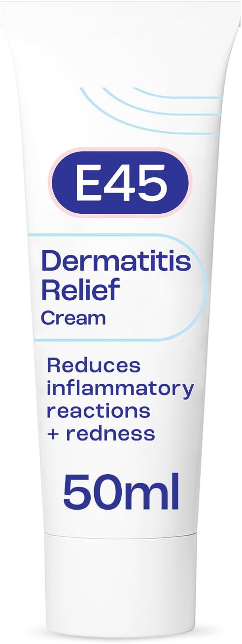 E45 Dermatitis Cream 50 ml to Treat Symptoms of Dermatitis or Eczema – Relieve Itching and Reduce Inflammation and Redness - Anti-Inflammatory Eczema & Dermatitis Cream - Steroid Free