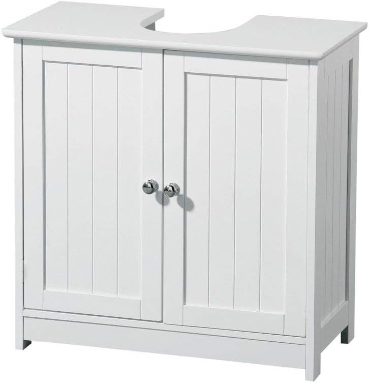 AVC Designs Bathroom Sink Cabinet Under Basin Unit Cupboard Storage Furniture White