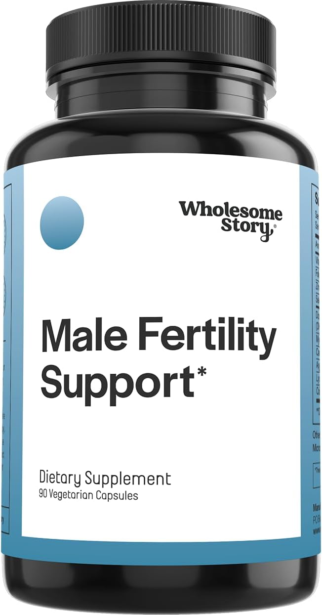 Fertility Supplements for Men | Male Fertility Support | Mens Fertility Vitamin Supplement | Mens Prental Vitamins | Healthy Sperm & Motility | Clean Label Project Certified | 30 Day Supply Capsules
