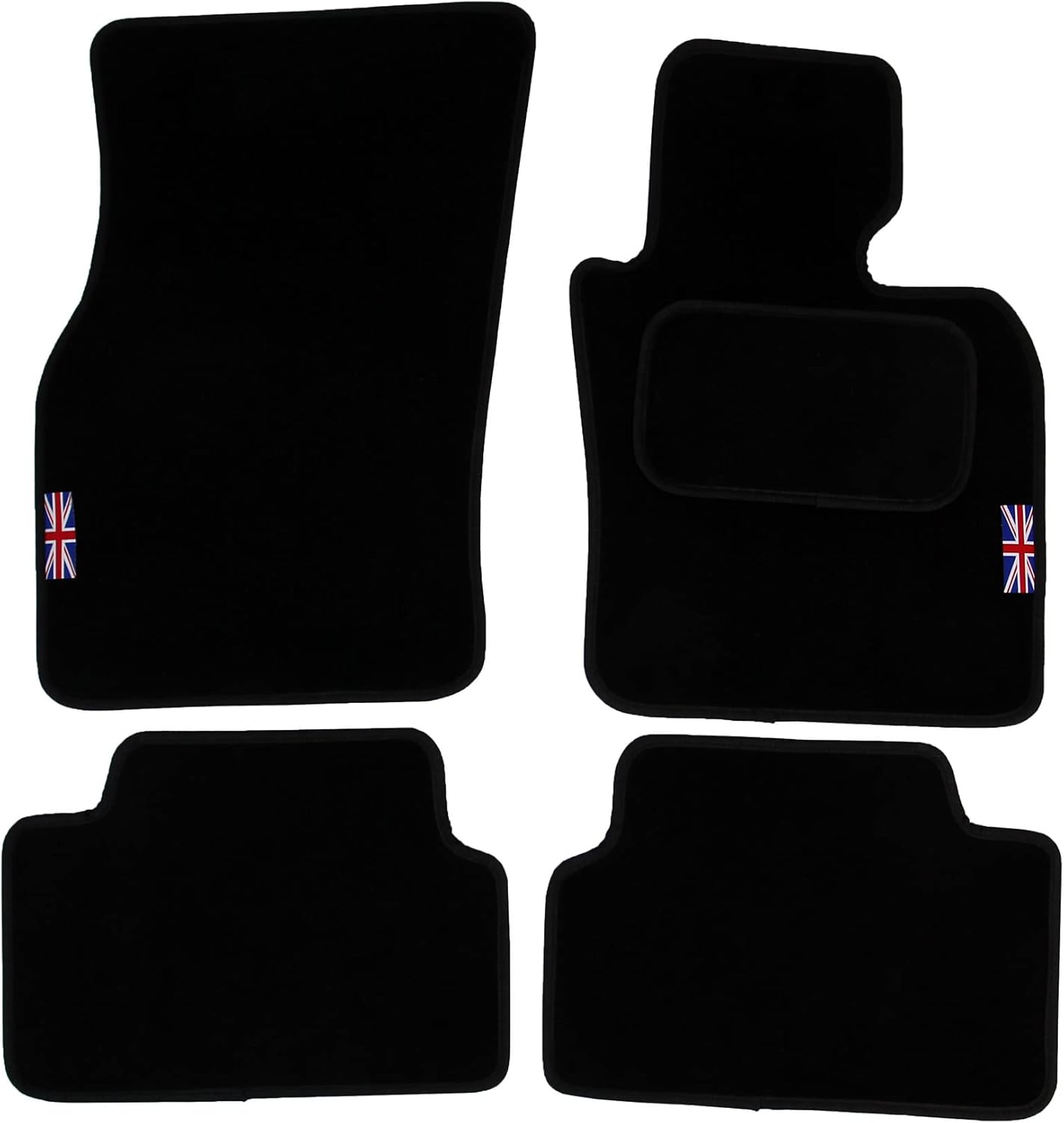 Easimat Tailored Carpet Floor Mat for BMW Mini One Cooper MK3 2015-Present, Black, Custom Fit