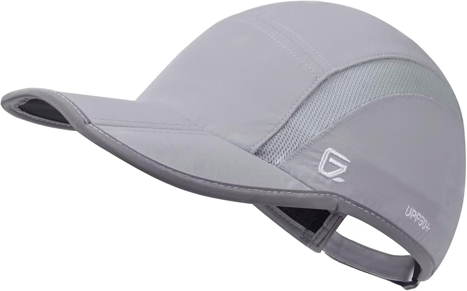 GADIEMKENSD UPF50+ Folding Outdoor Hat Unstructured Reflective Design Breathable Soft Sport Cap for Outdoor Sport