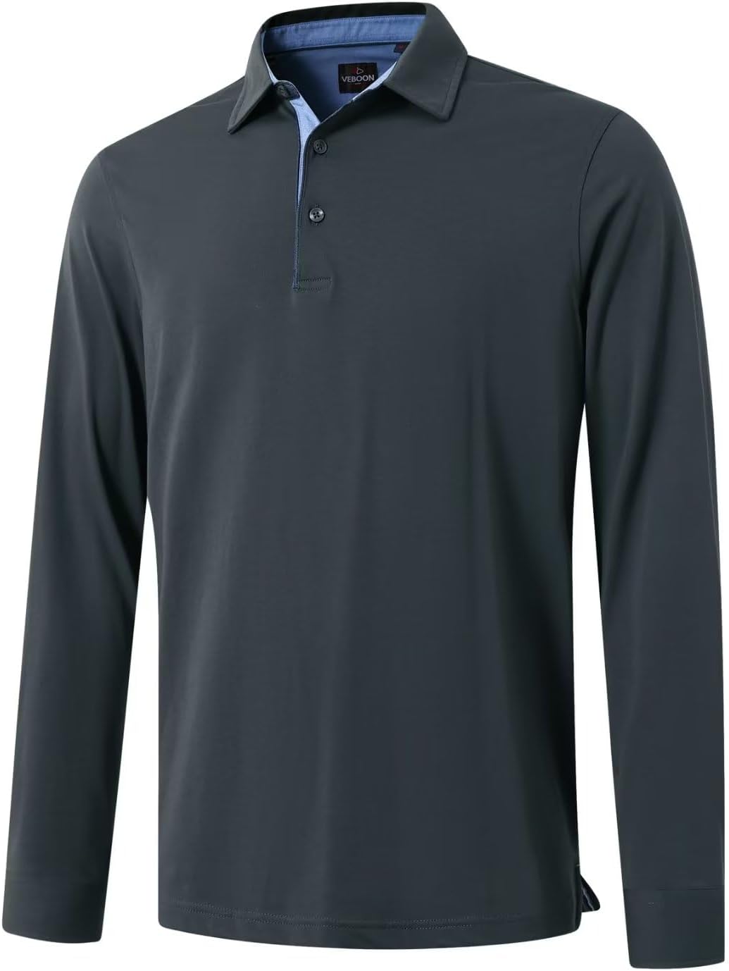 Men's Polo Shirts Long Sleeve Mercerized Cotton Blend Business Casual Stylish Collared Shirts
