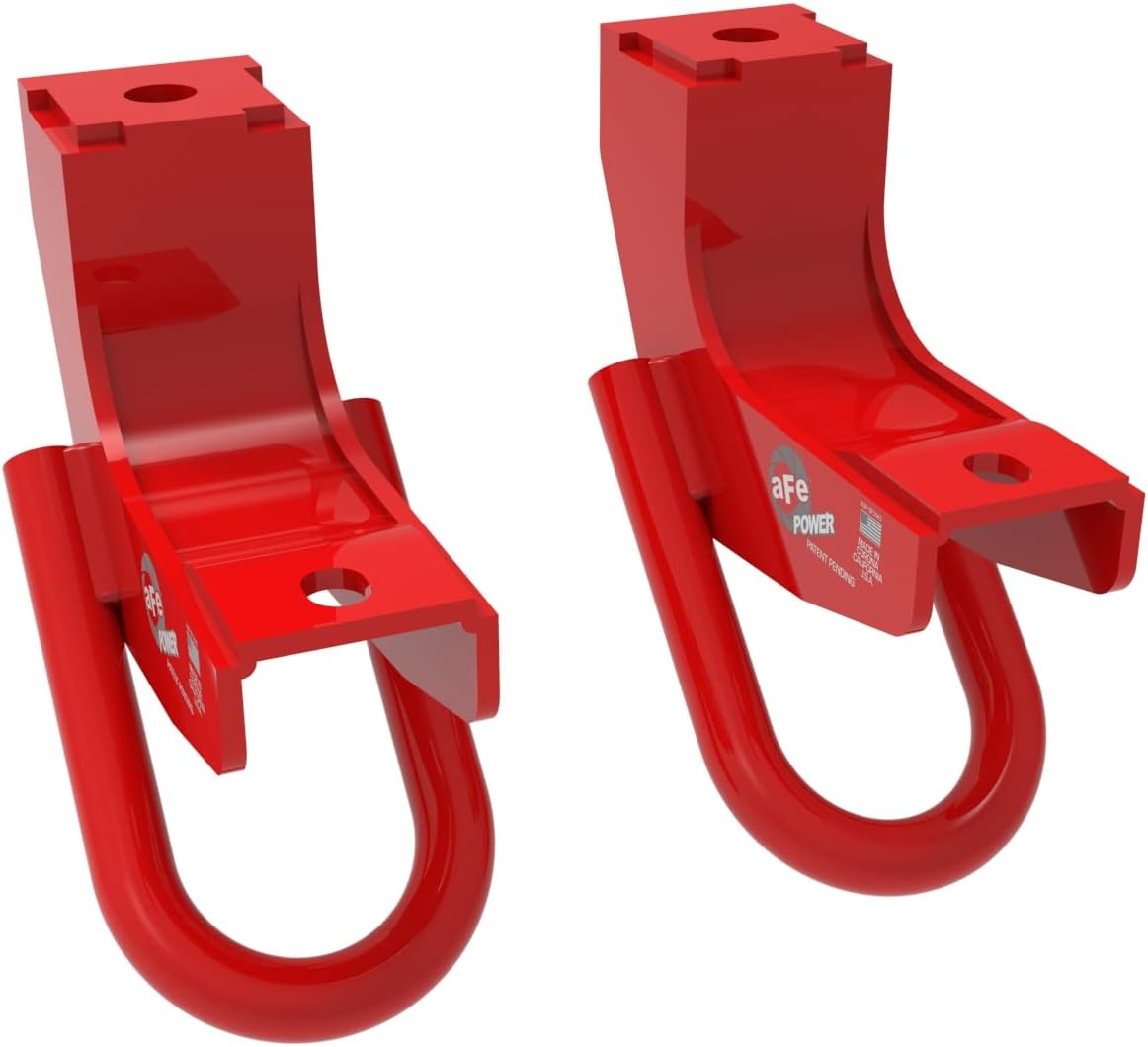 aFe Power Front Tow Hook Red Toyota Tundra 22-24 V6-3.4L (tt)