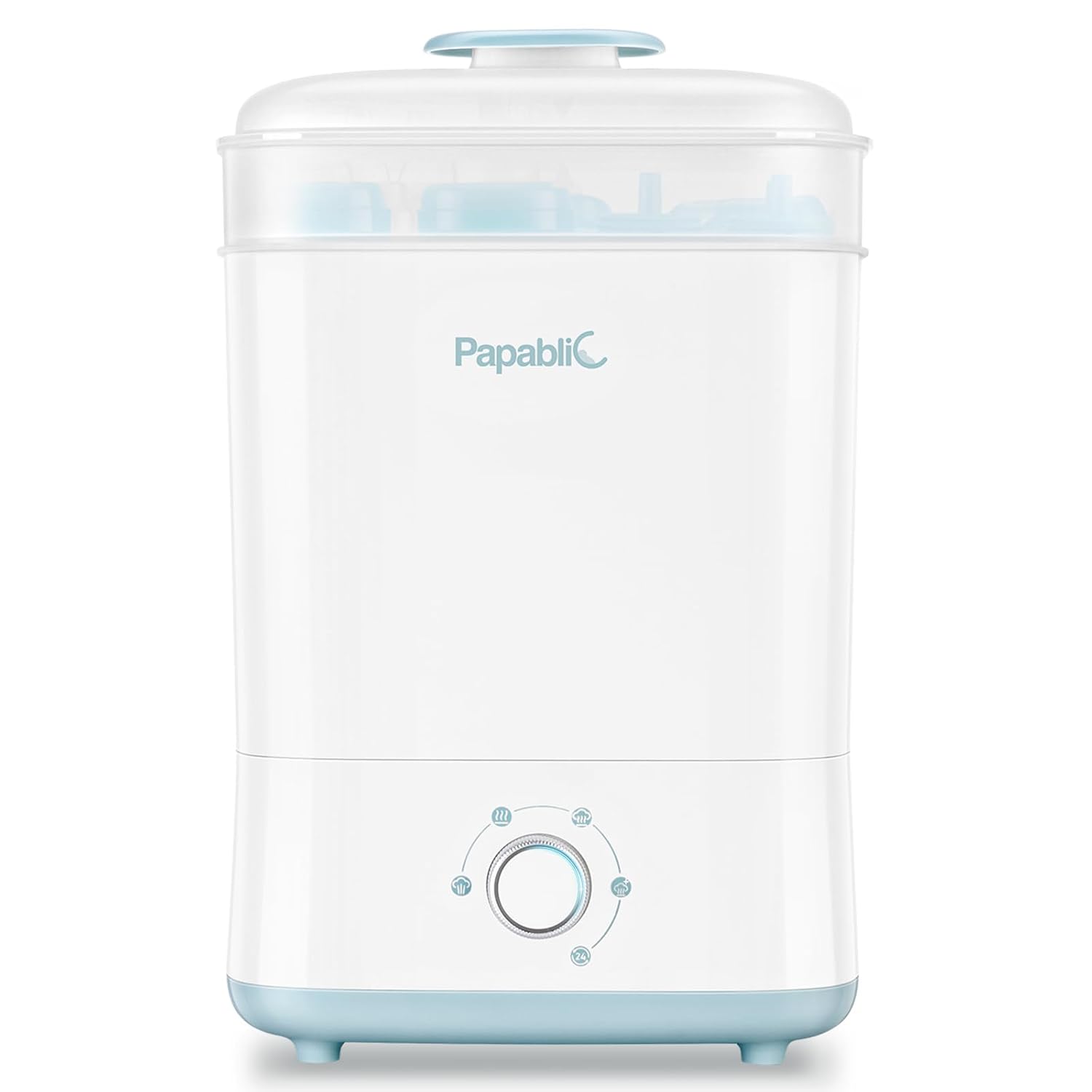 Papablic Baby Bottle Sterilizer and Dryer Pro, 10 Bottles Large Capacity | Esterilizador De Biberones, Electric Steam Sterilizer for Baby Bottles, Pacifiers, and Pump Parts