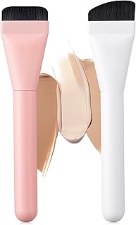 2pcs Face Spatula, Super Thin Blade Makeup Flat Foundation Brush, Premium Face Korean Makeup Brush for Blending Cream, Thin Foundation Brush Makeup Tool Face Foundation Flat Brush